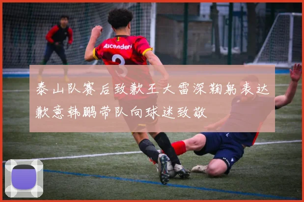 泰山队赛后致歉王大雷深鞠躬表达歉意韩鹏带队向球迷致敬